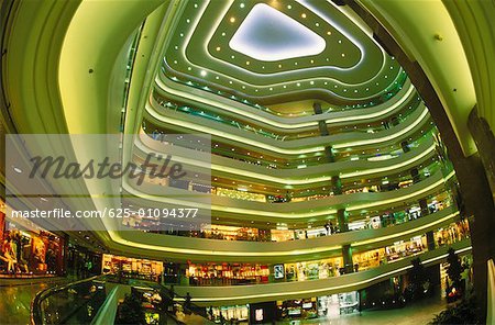 Interiors of a shopping mall, Hong Kong, China