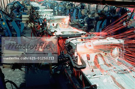 Robotic car frame assembly line, Newark, Delaware