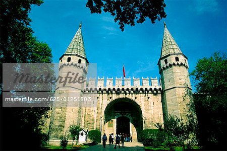 Low angle view of the entrance of a palace, Gate of Salutations, Topkapi Palace, Istanbul, Turkey