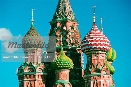 High section view of a cathedral, St. Basil's Cathedral, Red Square Moscow, Russia