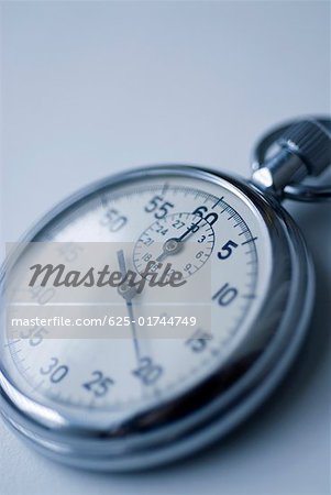 Close-up of a stopwatch