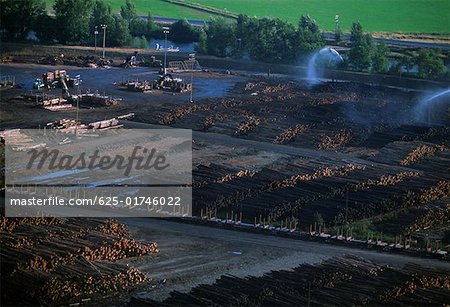 Large commercial sawmill, Idaho, USA