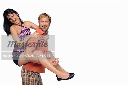 Midadult Caucasian Woman Giving Man Piggyback Stock Photo 3194063