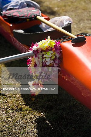 Close-up of a kayak, Honolulu, Oahu, Hawaii Islands, USA