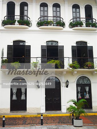 Facade of a building, Old Panama, Panama City, Panama
