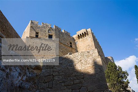 Low angle view of a palace, Grand Master's Palace, Rhodes, Dodecanese Islands, Greece