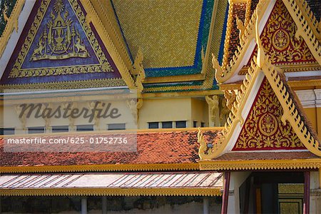 Facade of a palace, Royal Palace, Phnom Penh, Cambodia