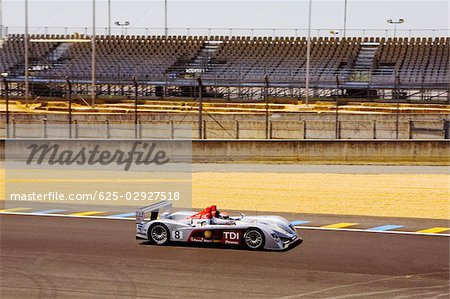 Stock car in a motor racing track, Le Mans, France