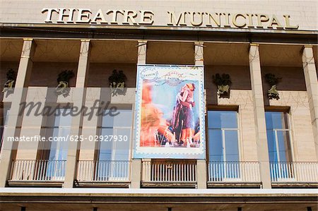 Low angle view of a movie theater, Theatre Municipal, Le Mans, Sarthe, France