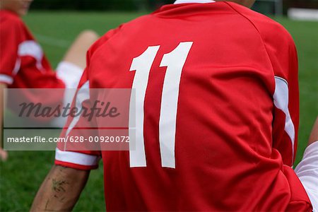 Soccer Football Magenta And Yellow Jersey Player-11