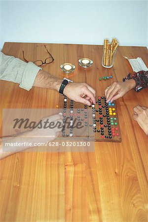 Couple playing a Board Game (Detail)