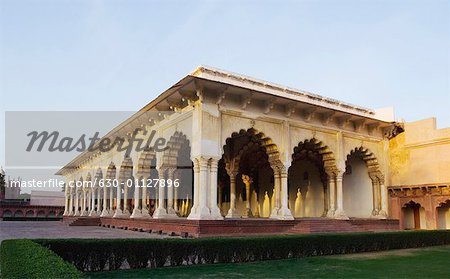 Garden in front of a building, Diwan-I-Aam, Agra Fort, Agra, Uttar Pradesh, India