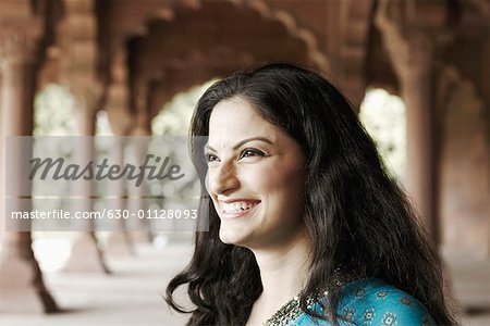 Close-up of a young woman smiling