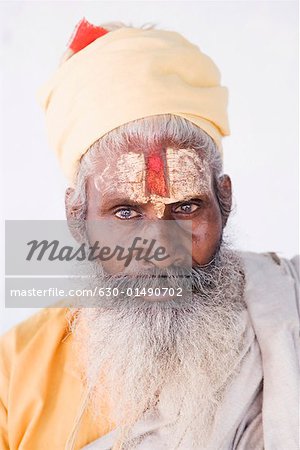 Portrait of a sadhu