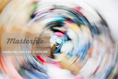 Blurred view of a textile industry