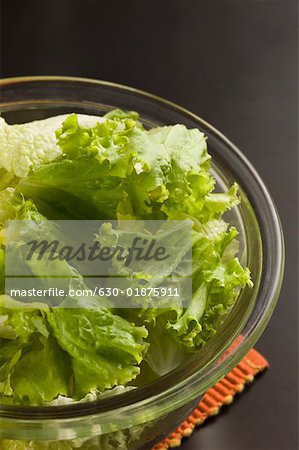 Close-up of a bowl of salad