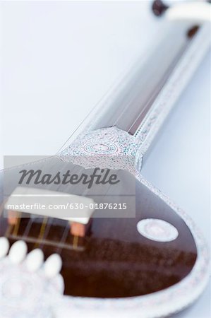 Close-up of a sitar