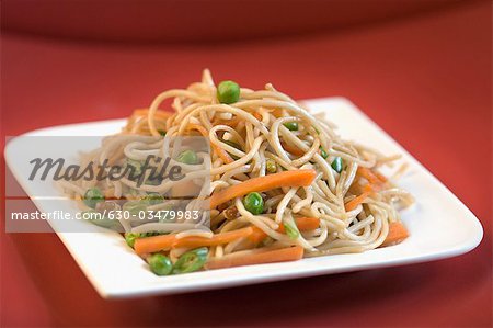 Close-up of noodles in a plate