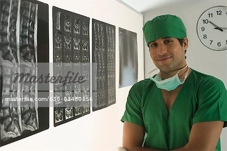 Portrait of a male surgeon smiling