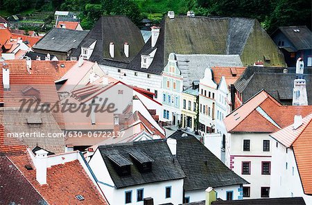 Buildings in a city, Cesky Krumlov, South Bohemian Region, Czech Republic