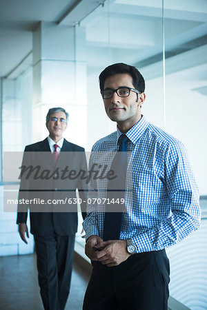 Two businessmen in an office