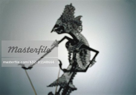 Traditional Indonesian shadow puppet