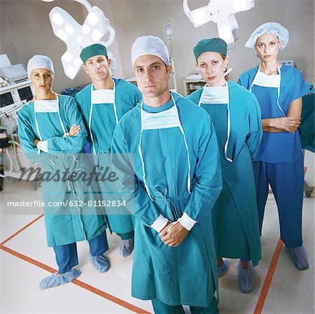 Surgical team, portrait