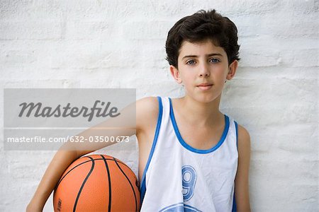 Young basketball player, portrait