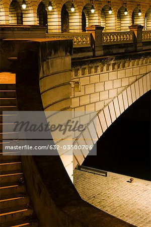 France, Paris, detail of the Pont de Bercy