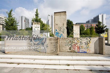 Germany, Berlin, pieces of the Berlin Wall