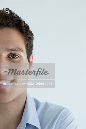 Man smiling, cropped