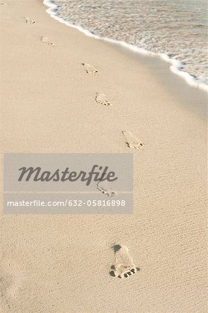 Footprints in sand