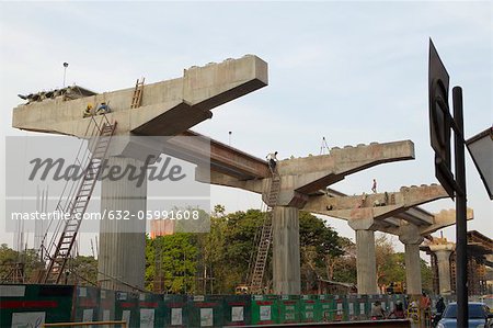 Elevated road under construction