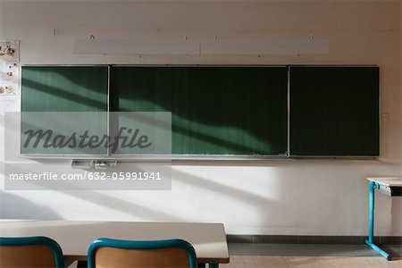 Empty classroom