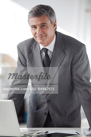 Businessman in office, portrait