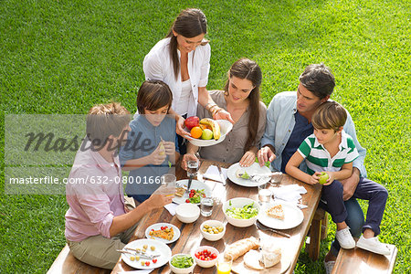 Family and friends gather for picnic