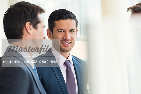 Businessmen talking together