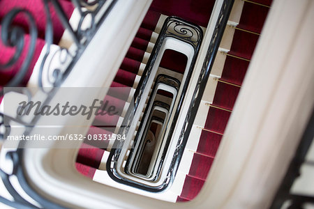 Spiral staircase, directly above