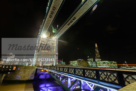Tower Bridge over Thames River Tower Bridge over Thames River