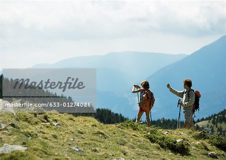 Spain, Catalonia, hikers