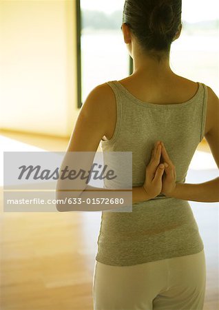 Woman in Yoga Pose Royalty Free Photo