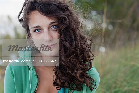 Teenage girl outdoors, portrait