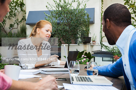 Business professionals meeting by conference call