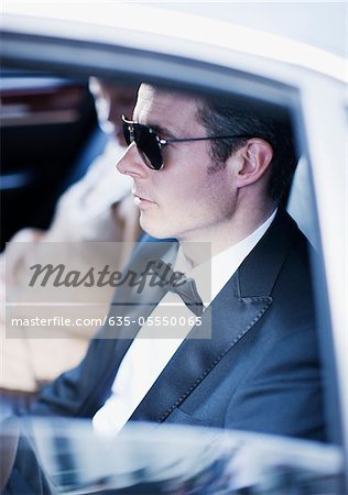 Celebrities Sitting In Backseat Of Car Stock Photo Masterfile