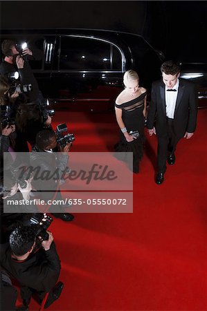 Celebrities Walking On Red Carpet Stock Photo Masterfile Premium