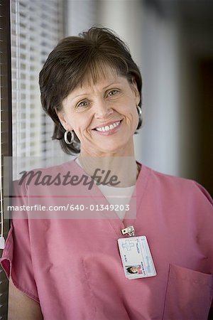 Portrait of a female nurse smiling