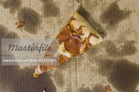 Close-up of a slice of pizza