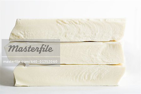 Closeup of white chocolate cheese or fudge