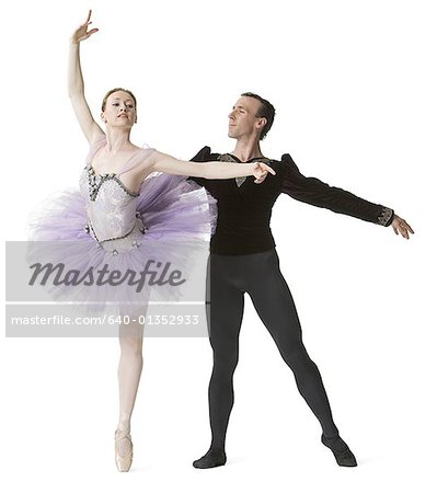 Ballet dancers performing ballet