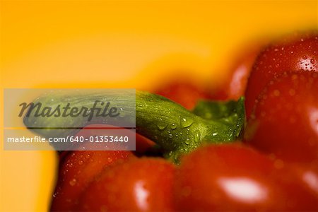 Close-up of a red bell pepper